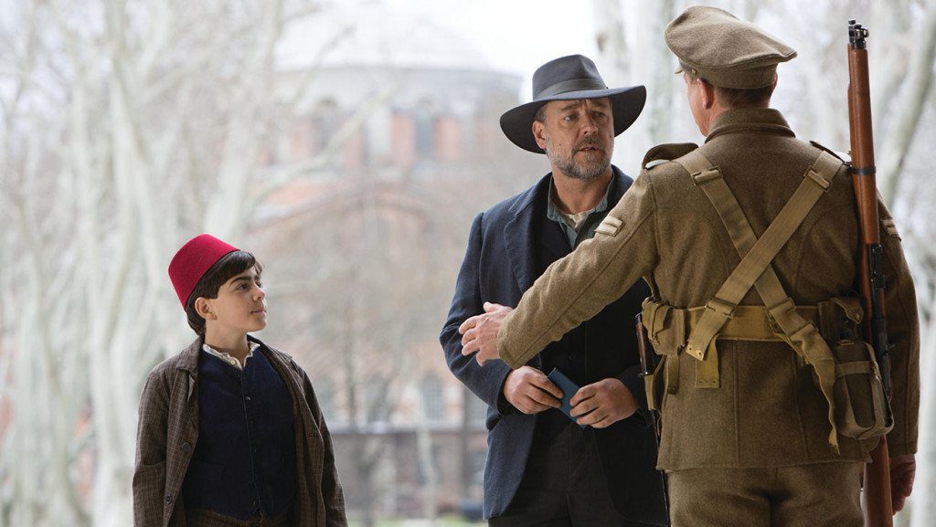 Joshua Connor (Russell Crowe) and Orhan (Dylan Georgiades) in a scene from THE WATER DIVINER, directed by Russell Crowe. In cinemas December 26, 2014. THE WATER DIVINER will be co-distributed by Entertainment One Australia and Universal Pictures Australia in Australia and New Zealand. For more information contact Claire Fromm: cfromm@entgroup.com