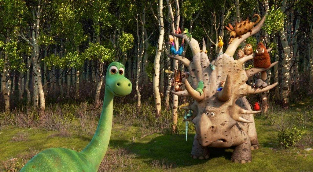 THE GOOD DINOSAUR - Pictured (L-R): Arlo, Forrest Woodbush (aka: The Pet Collector). ?2015 Disney?Pixar. All Rights Reserved.