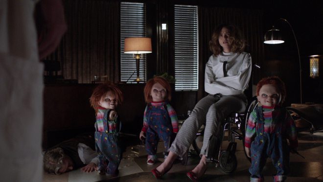 What's worse than one murderous Chucky doll? An unholy trio of them.