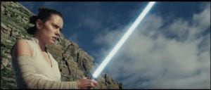 rey and lightsaber